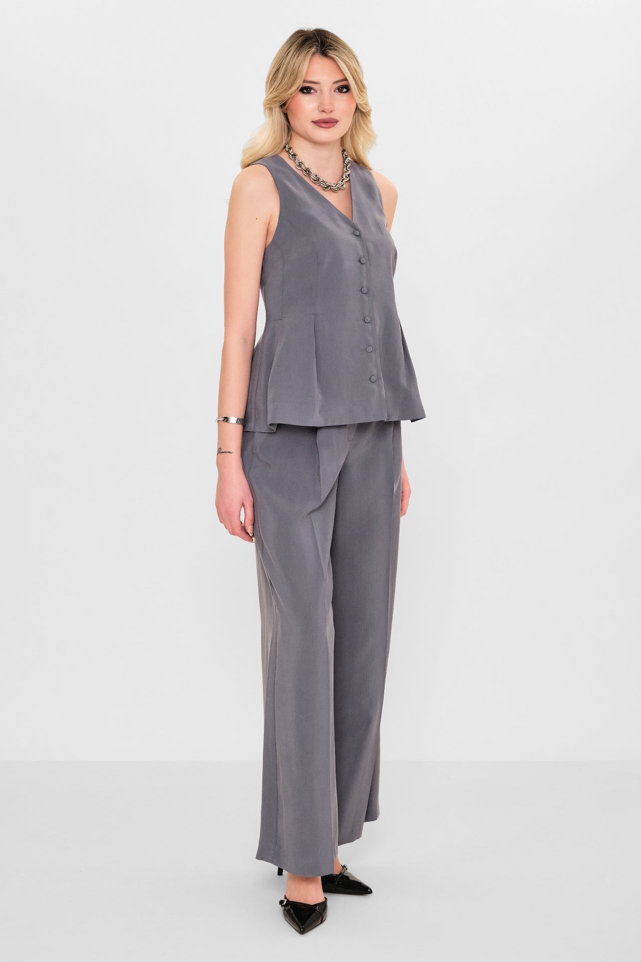 Qm - Plus Size Waistcoat (QM.Y26.YK.QY25) - 8690200084331