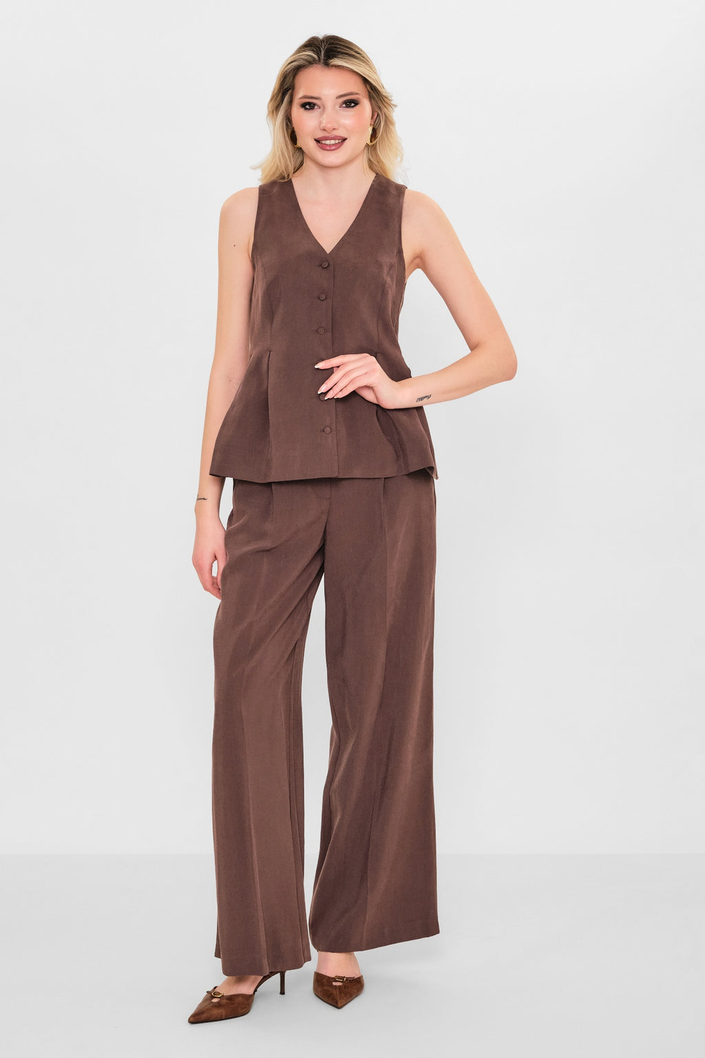 Qm - Plus Size Waistcoat (QM.Y26.YK.QY25) - 8690200084348