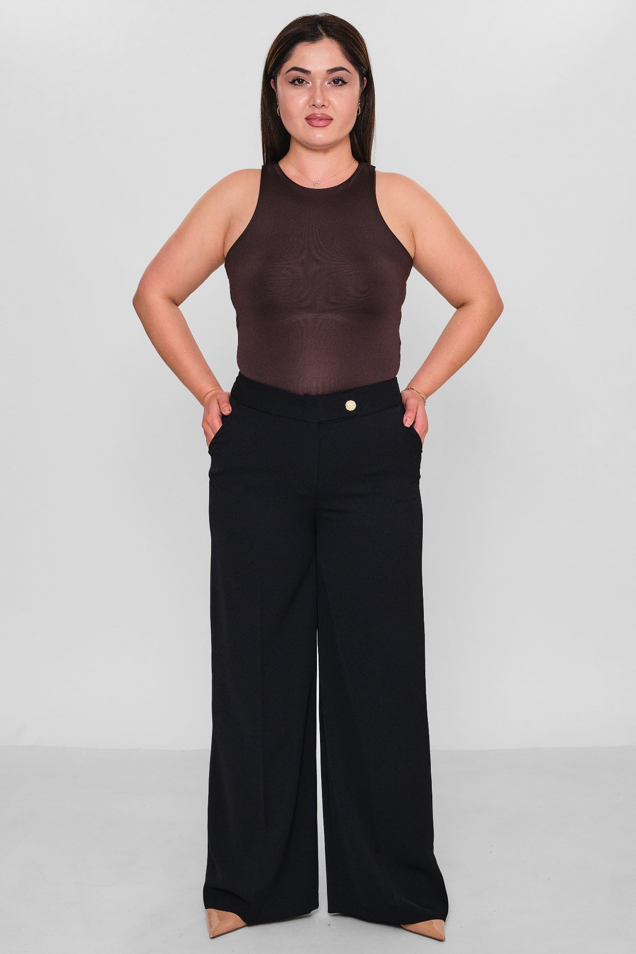 Selen - Plus Size Trousers (SLN26Y11876) - 8690200085673
