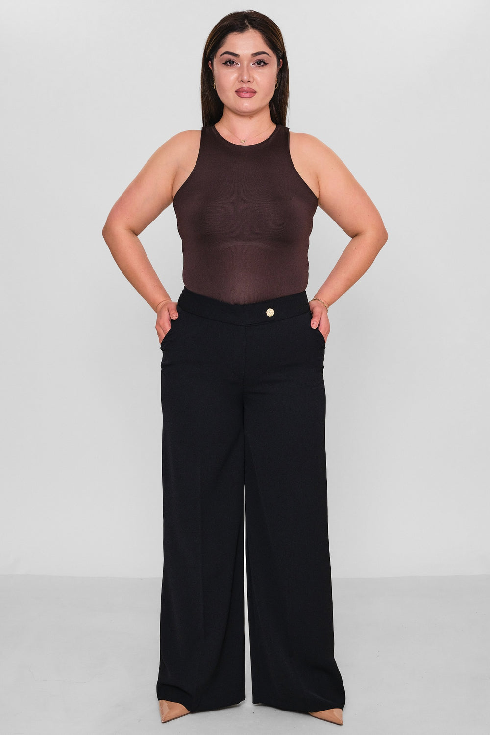 Selen - Plus Size Trousers (SLN26Y11876) - 8690200085673