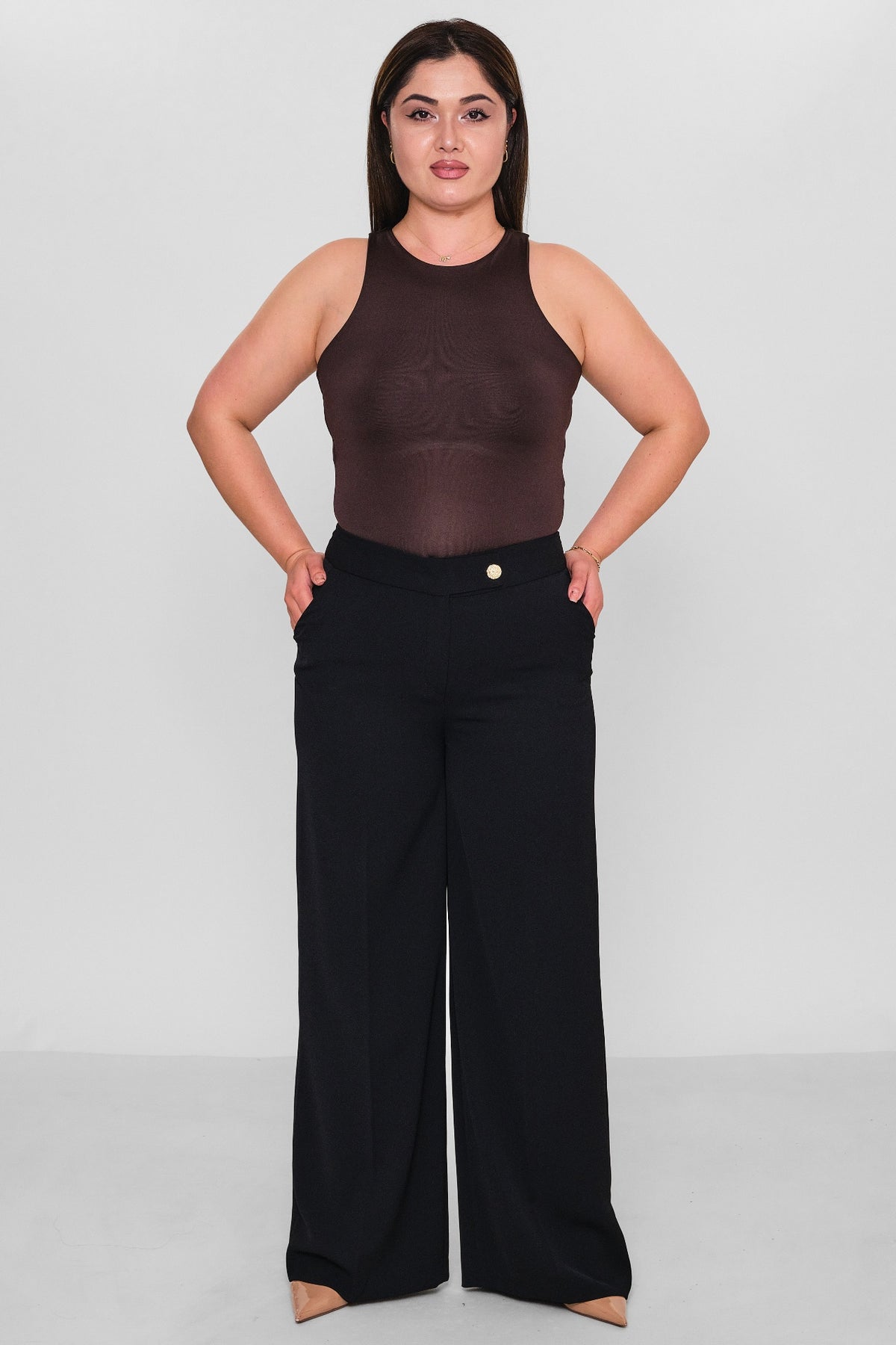 Selen - Plus Size Trousers (SLN26Y11876) - 8690200085673