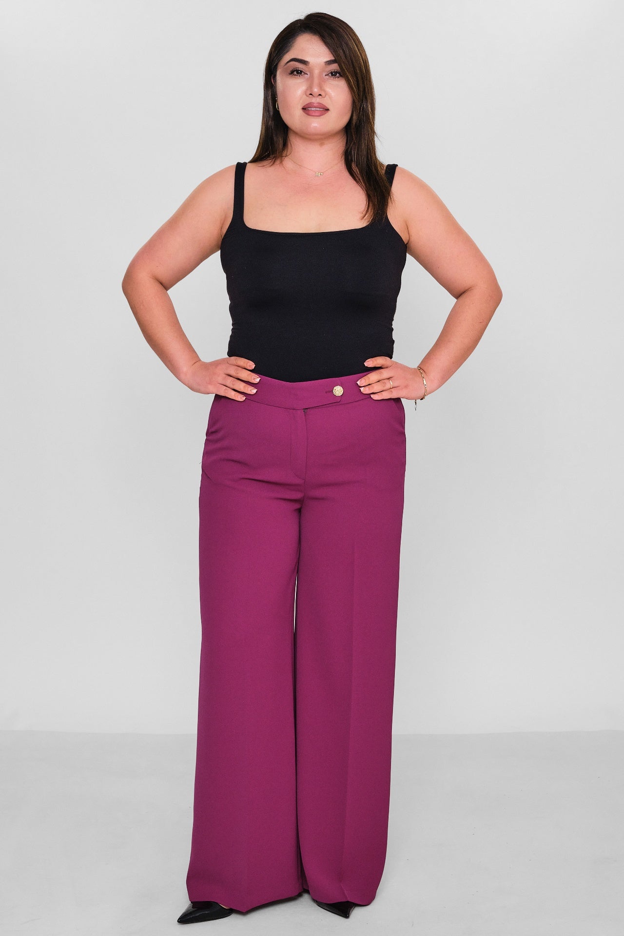 Selen - Plus Size Trousers (SLN26Y11876) - 8690200085697