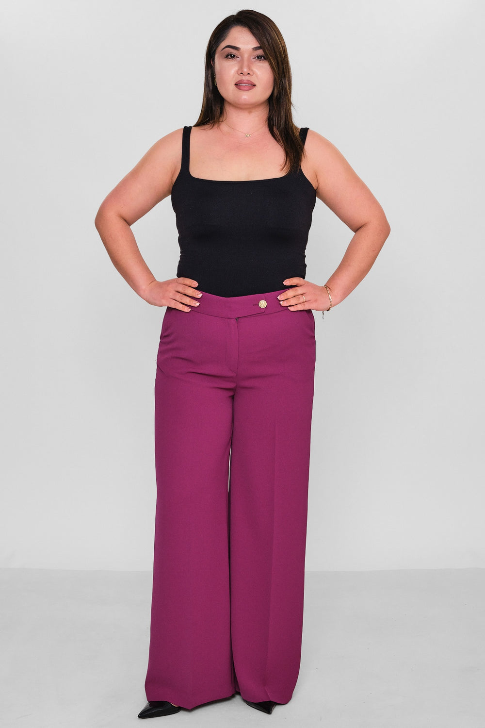 Selen - Plus Size Trousers (SLN26Y11876) - 8690200085697