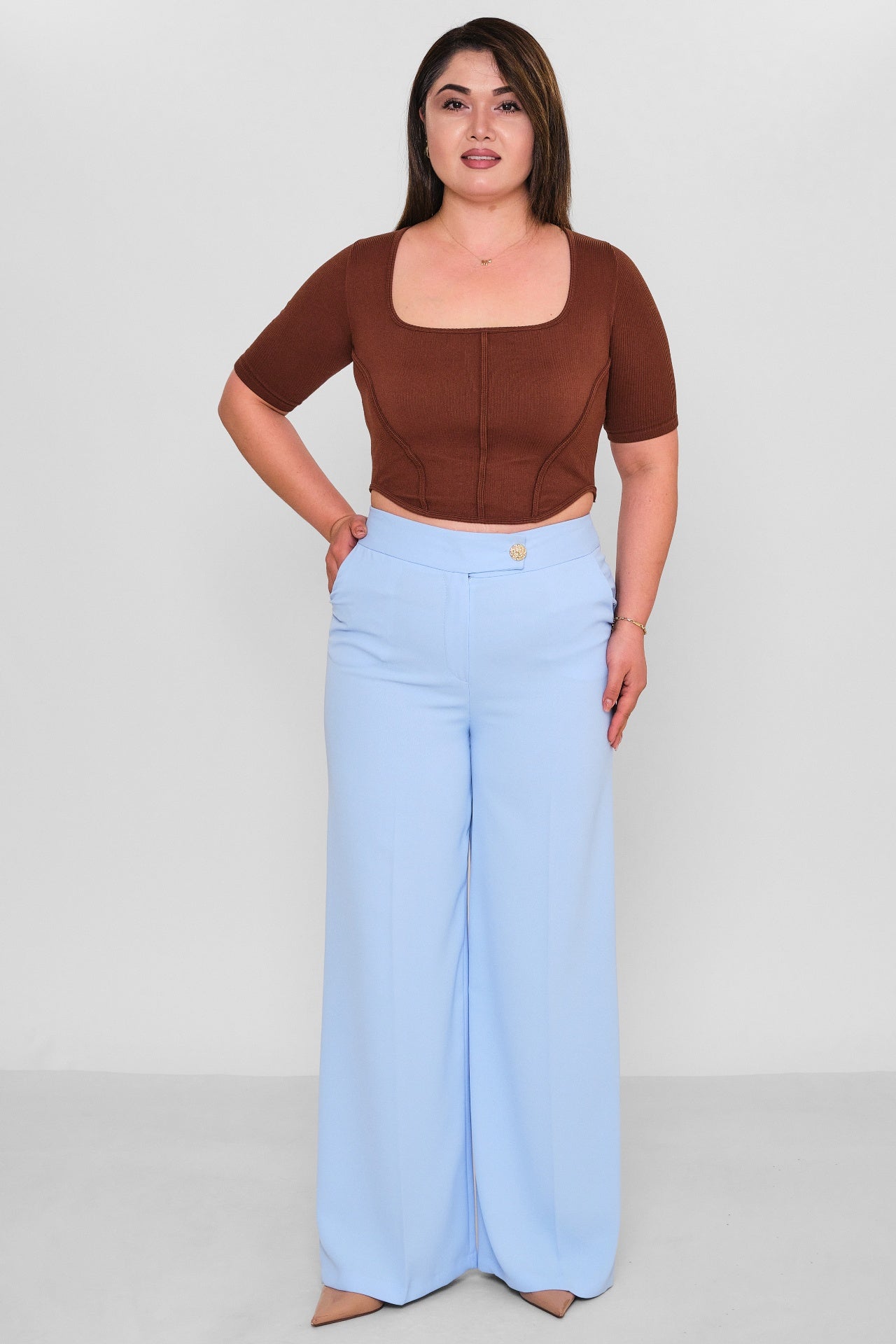 Selen - Plus Size Trousers (SLN26Y11876) - 8690200085703