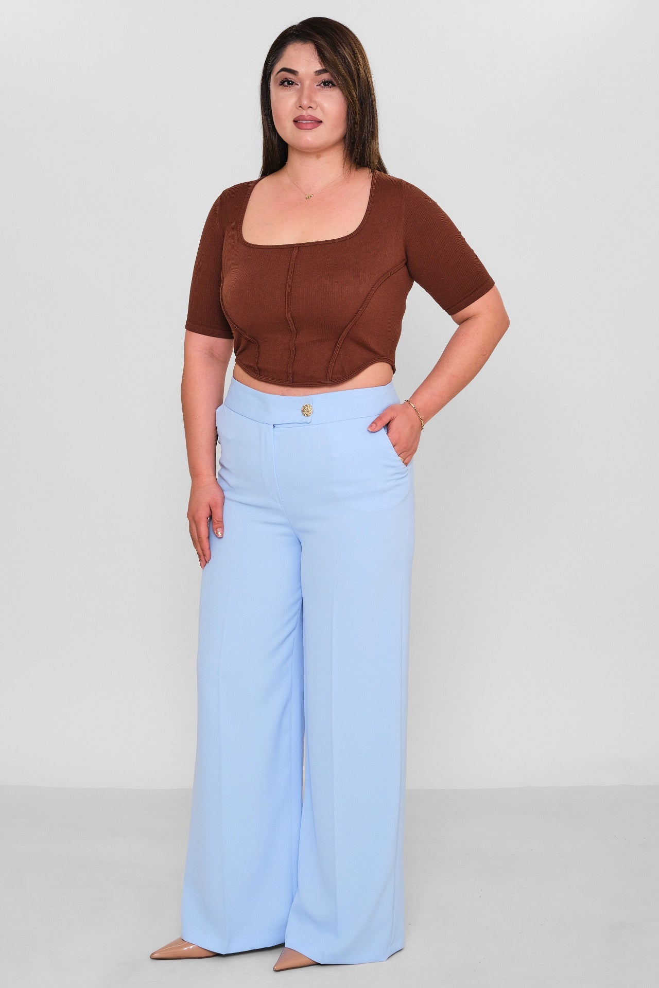 Selen - Plus Size Trousers (SLN26Y11876) - 8690200085703
