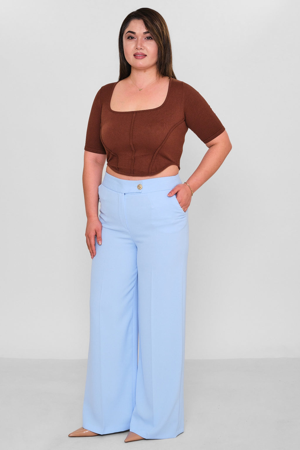 Selen - Plus Size Trousers (SLN26Y11876) - 8690200085703