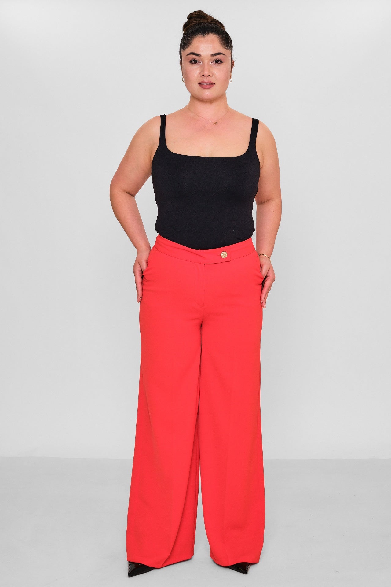 Selen - Plus Size Trousers (SLN26Y11876) - 8690200085710