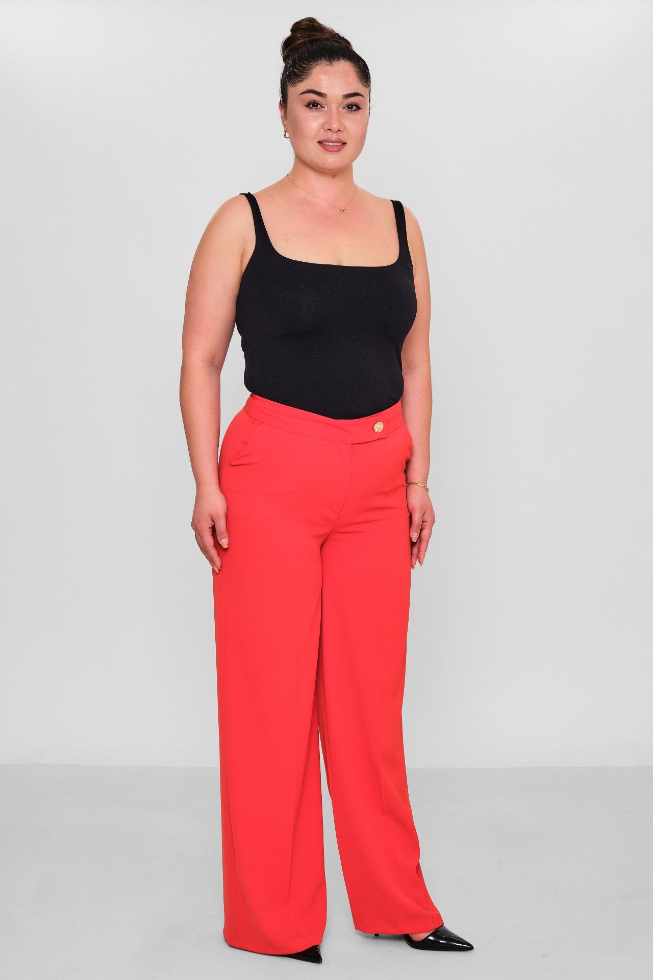 Selen - Plus Size Trousers (SLN26Y11876) - 8690200085710