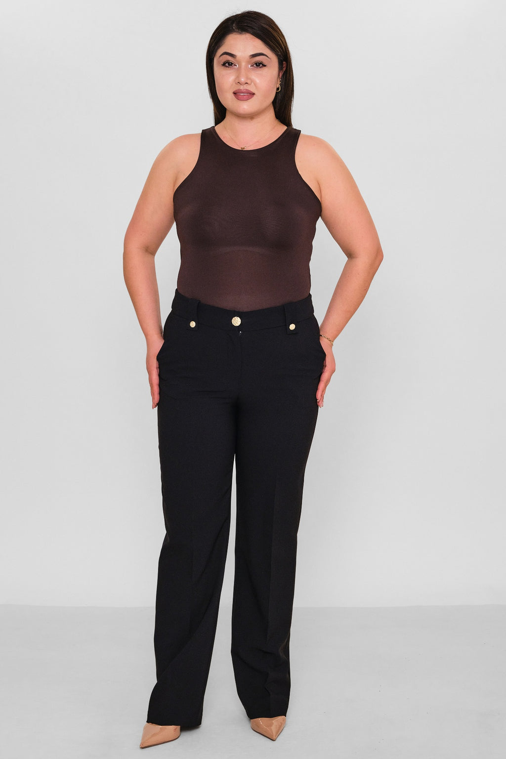 Selen - Plus Size Trousers (SLN26Y11896) - 8690200085871