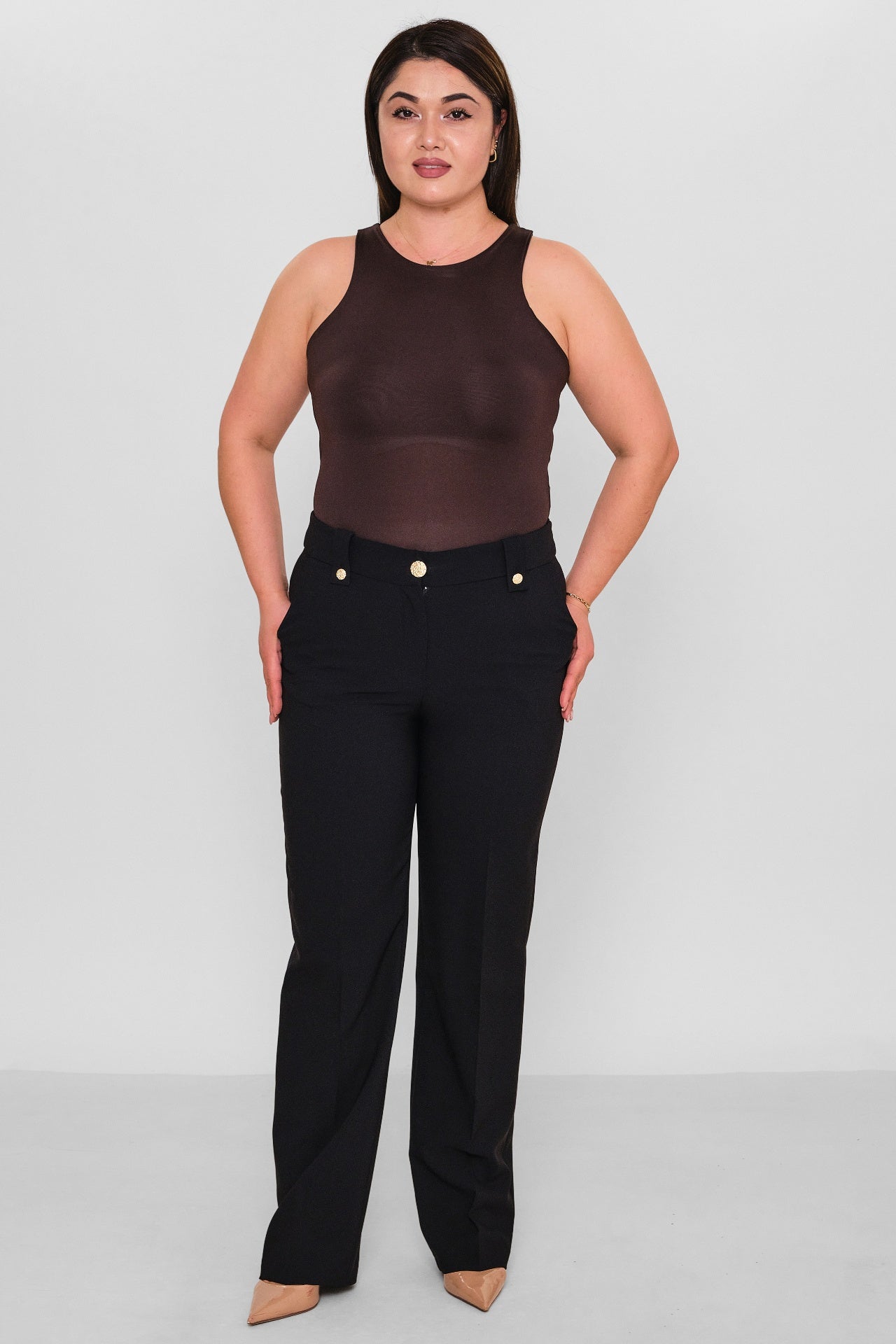 Selen - Plus Size Trousers (SLN26Y11896) - 8690200085871