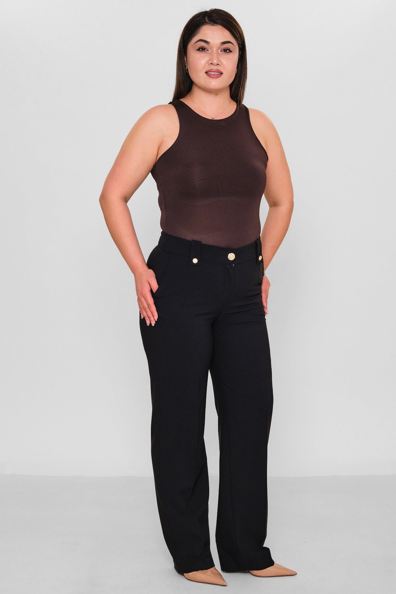 Selen - Plus Size Trousers (SLN26Y11896) - 8690200085871