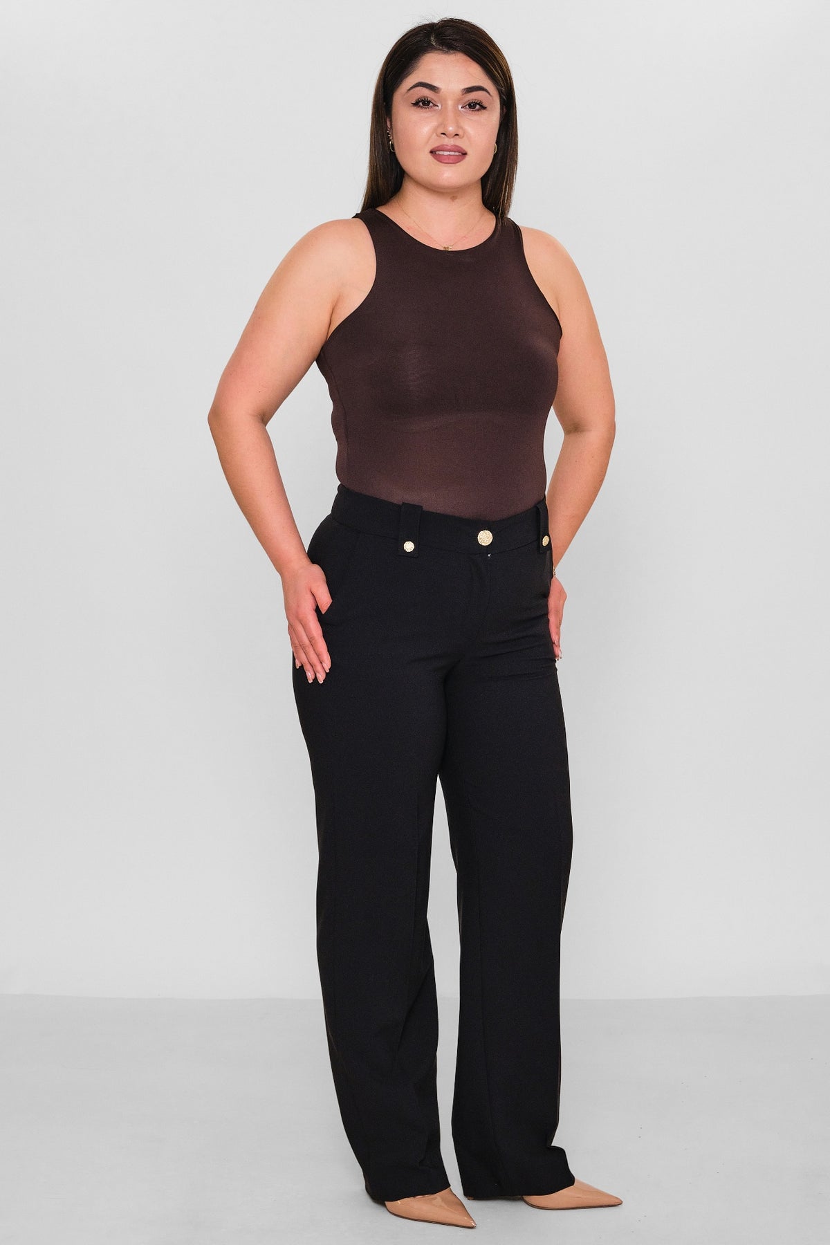 Selen - Plus Size Trousers (SLN26Y11896) - 8690200085871