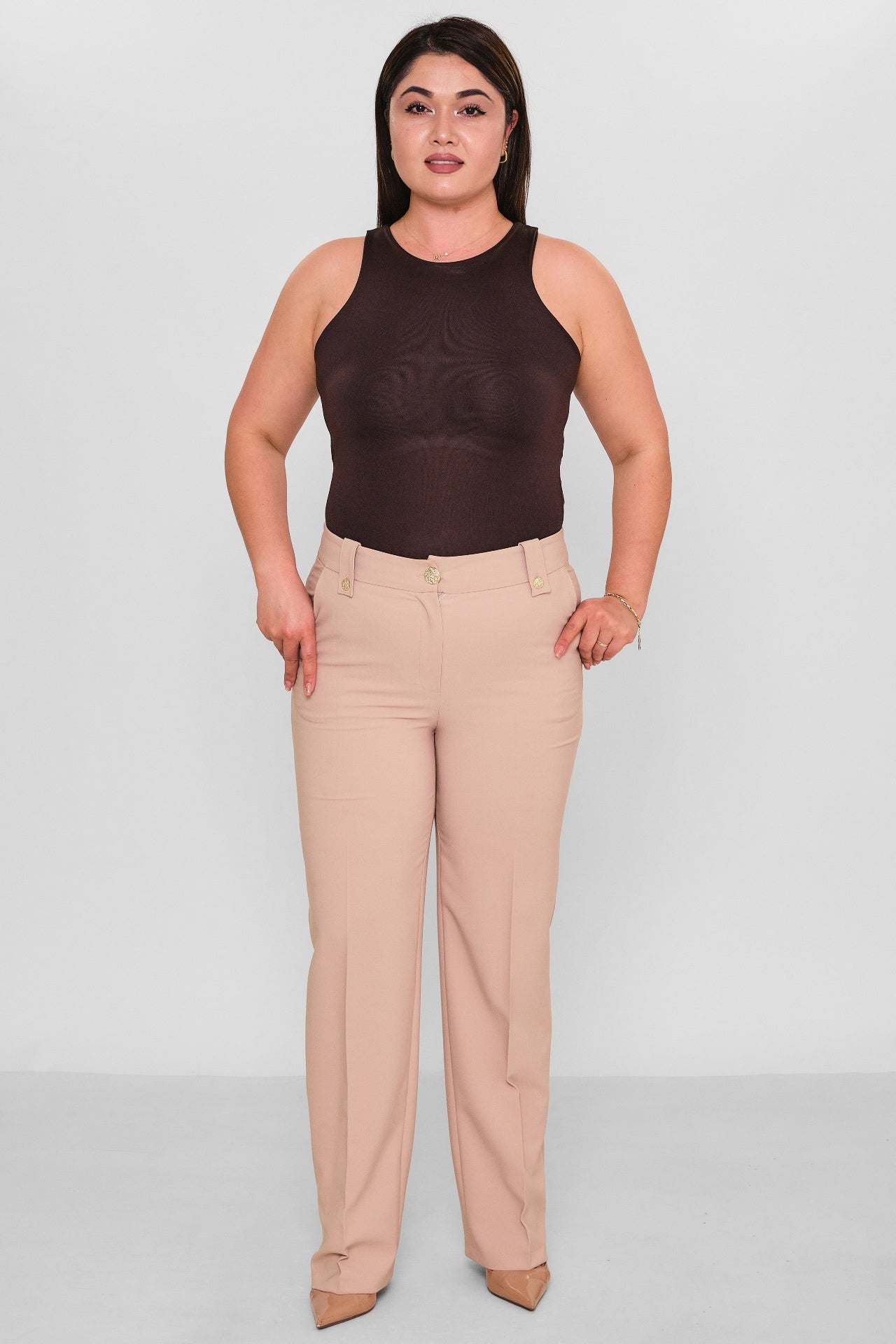 Selen - Plus Size Trousers (SLN26Y11896) - 8690200085888
