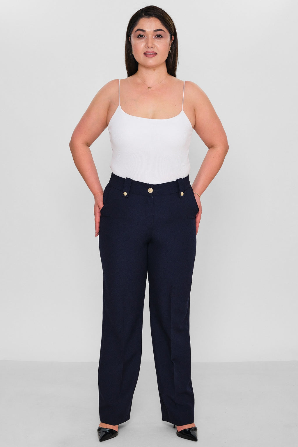 Selen - Plus Size Trousers (SLN26Y11896) - 8690200085895