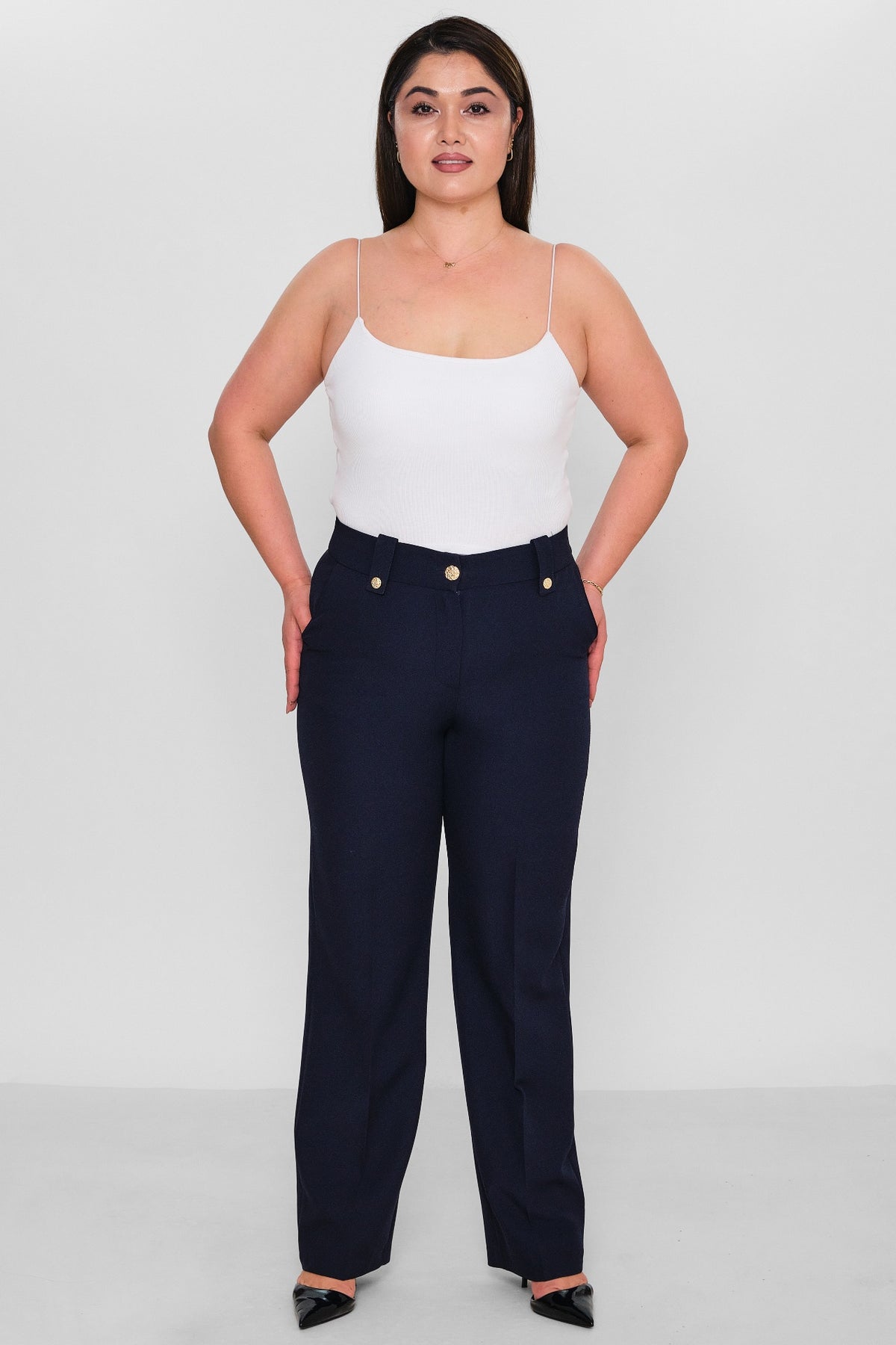 Selen - Plus Size Trousers (SLN26Y11896) - 8690200085895