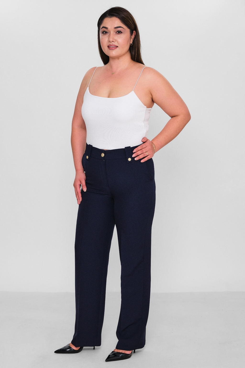 Selen - Plus Size Trousers (SLN26Y11896) - 8690200085895