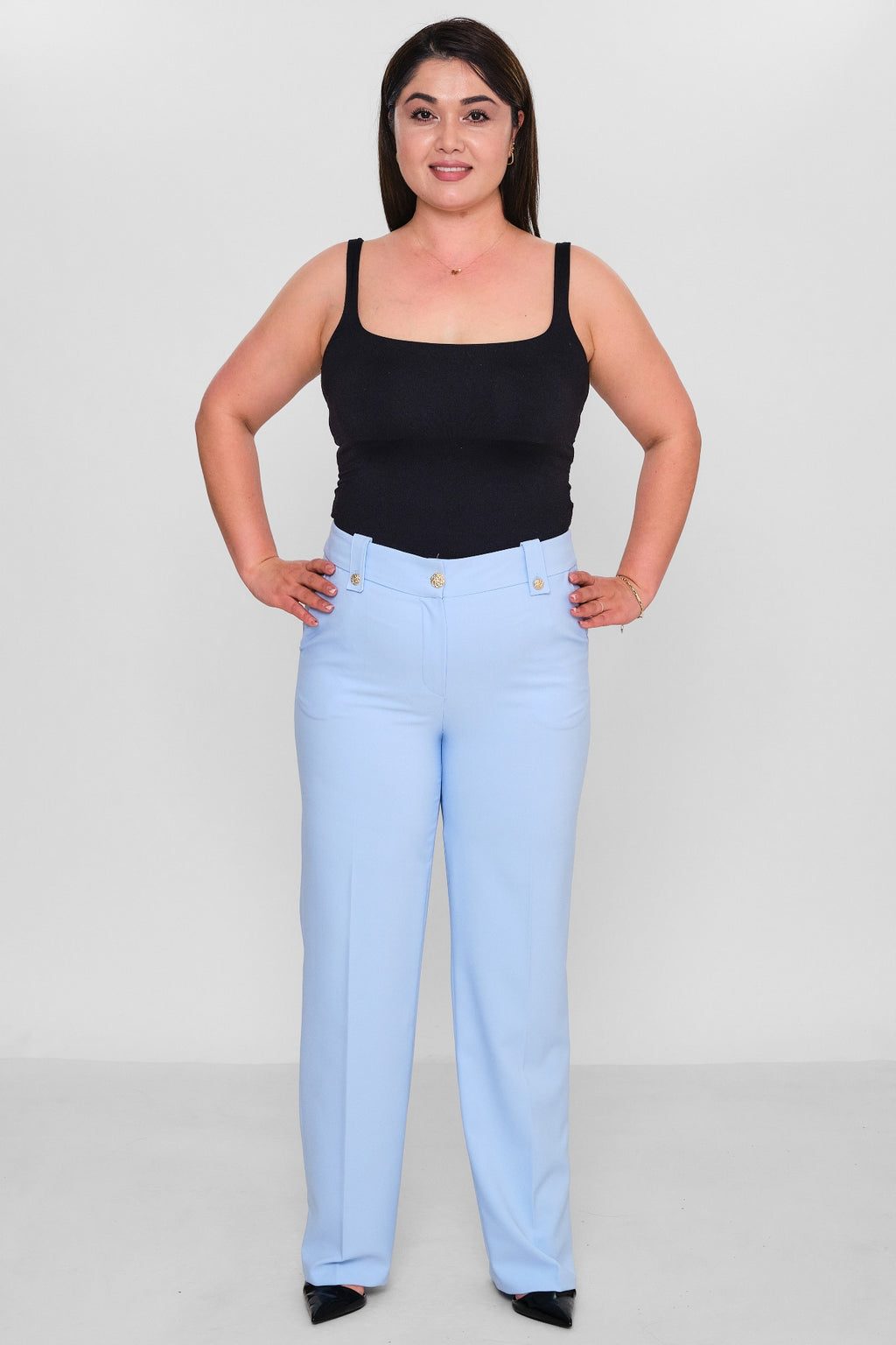 Selen - Plus Size Trousers (SLN26Y11896) - 8690200085918
