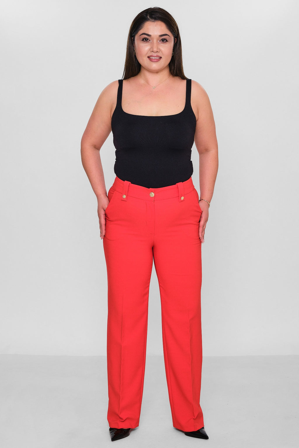 Selen - Plus Size Trousers (SLN26Y11896) - 8690200085925