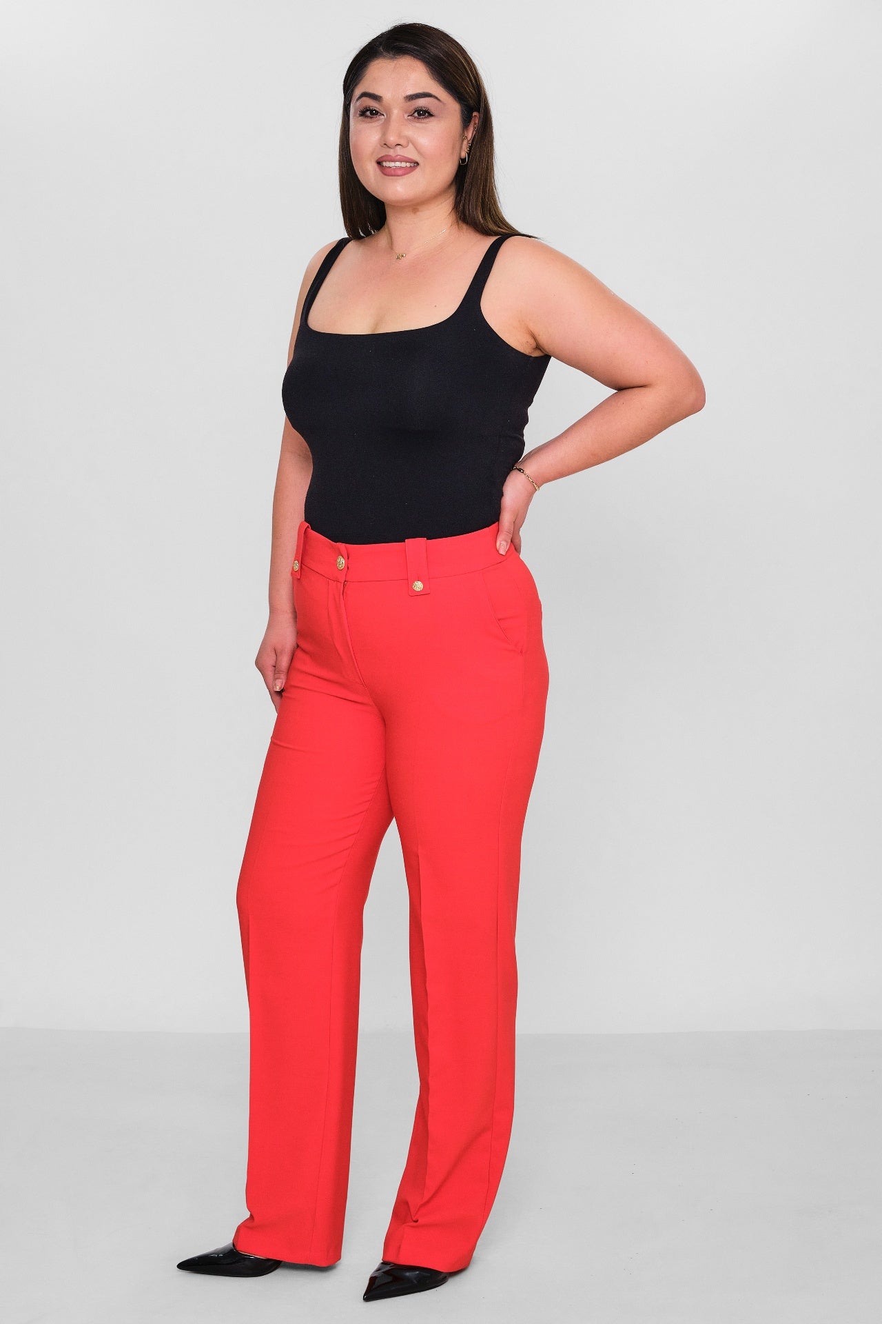 Selen - Plus Size Trousers (SLN26Y11896) - 8690200085925
