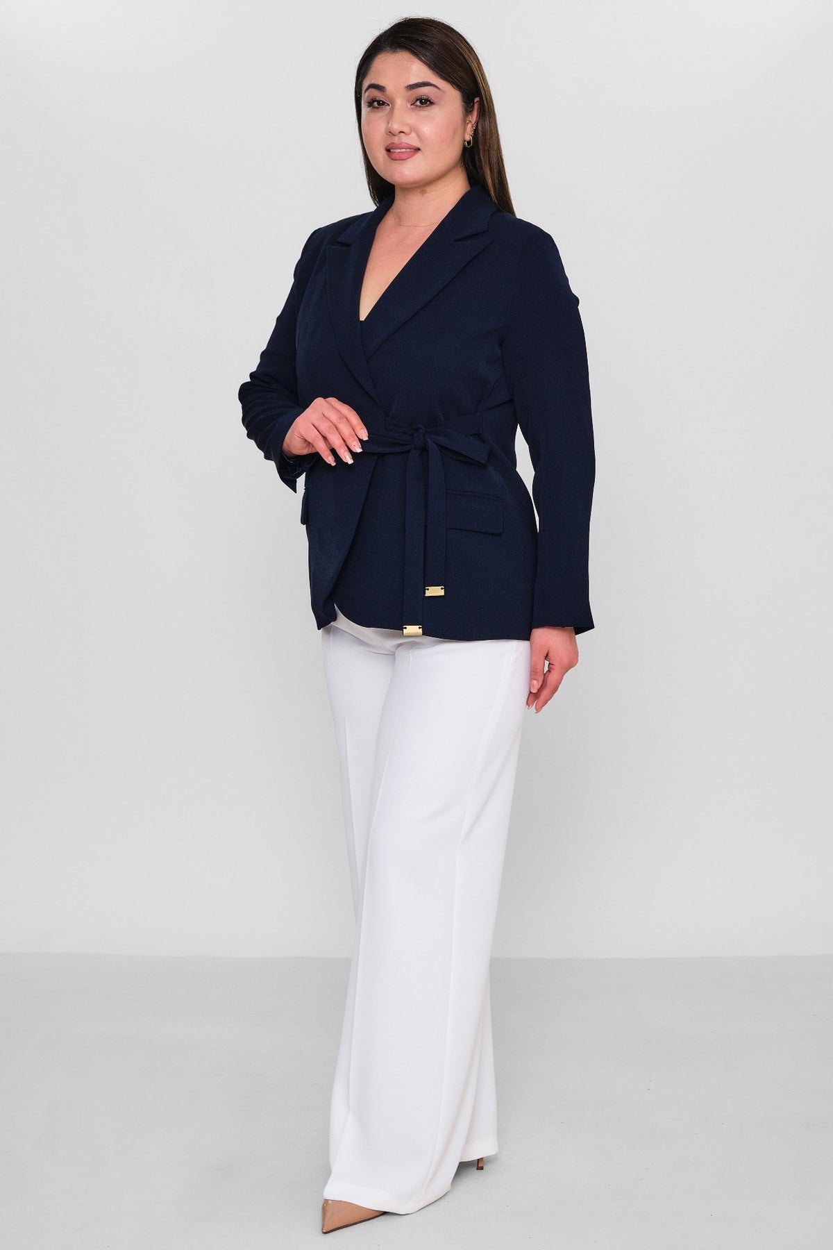 Selen - Plus Size Jacket (SLN26Y17533) - 8690200086014