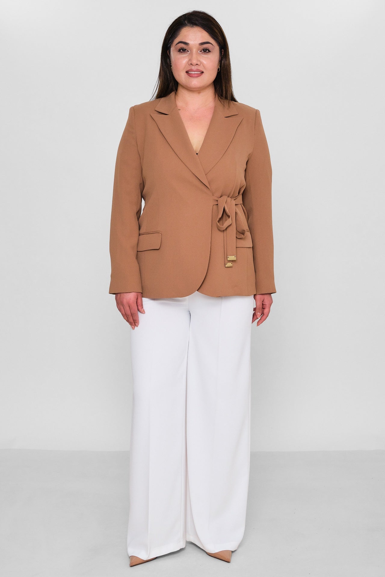 Selen - Plus Size Jacket (SLN26Y17533) - 8690200086021