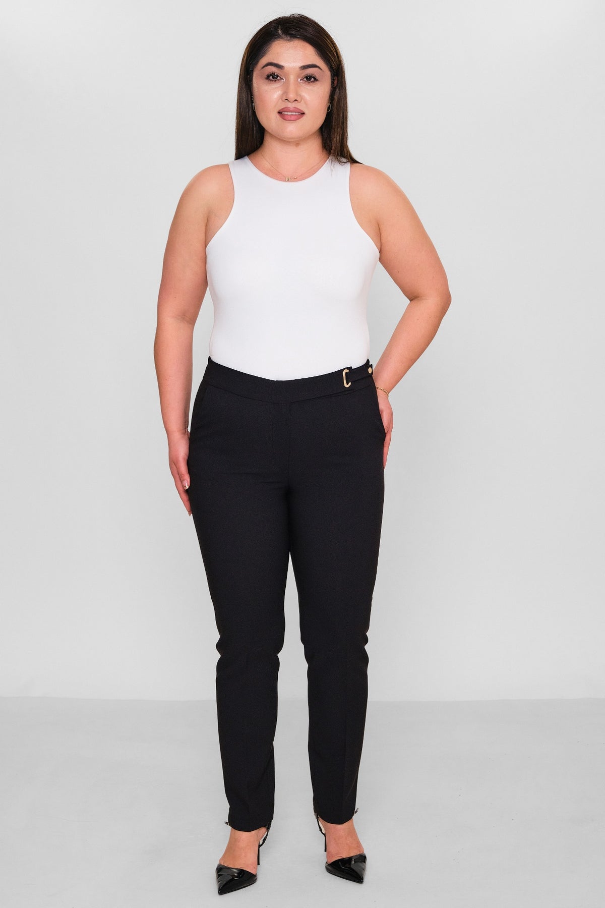 Selen - Plus Size Trousers (SLN26Y21785) - 8690200086120