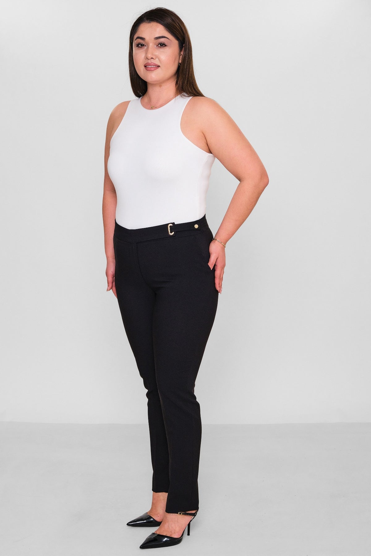 Selen - Plus Size Trousers (SLN26Y21785) - 8690200086120