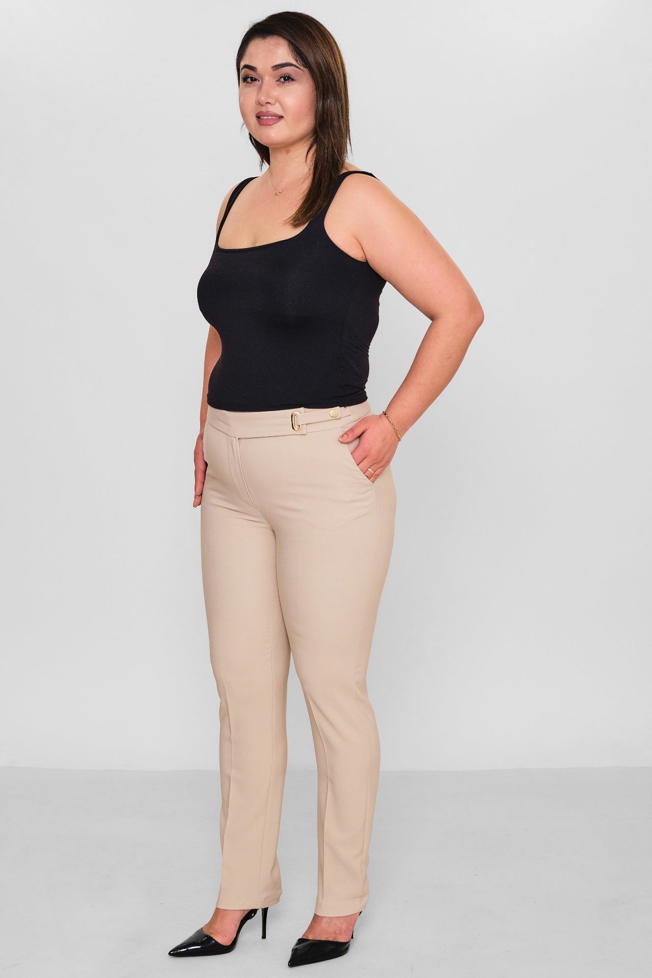 Selen - Plus Size Trousers (SLN26Y21785) - 8690200086137