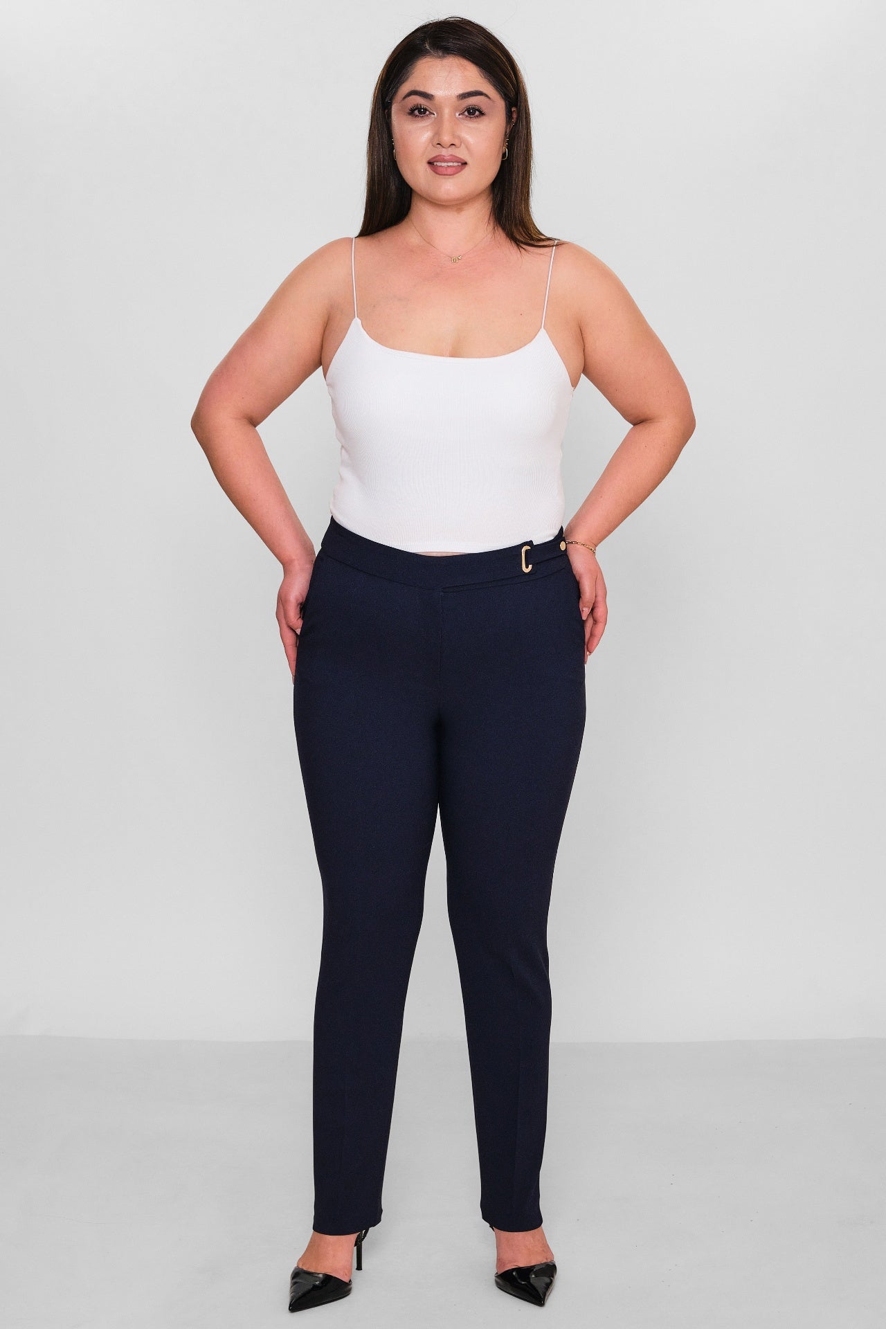 Selen - Plus Size Trousers (SLN26Y21785) - 8690200086144