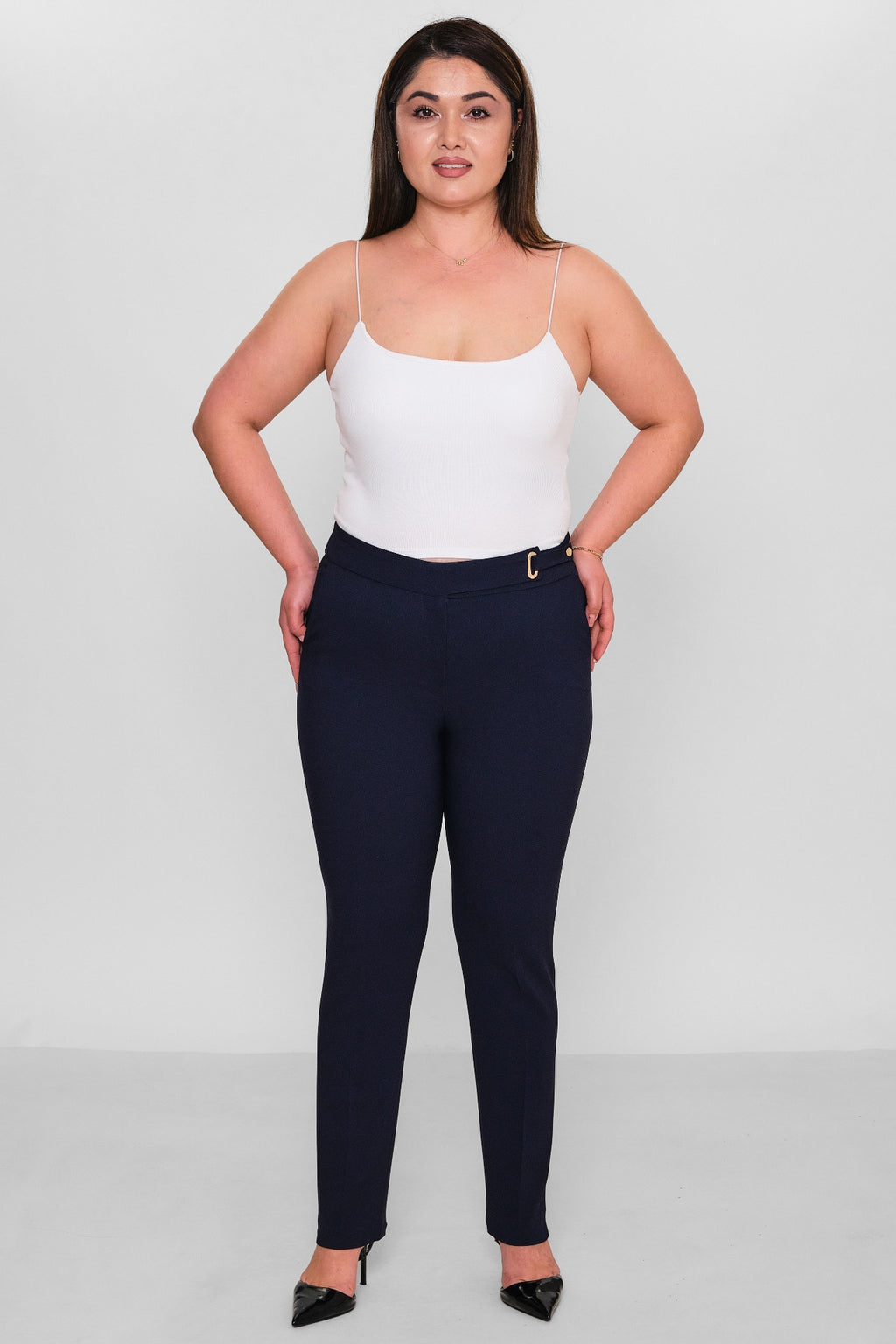 Selen - Plus Size Trousers (SLN26Y21785) - 8690200086144