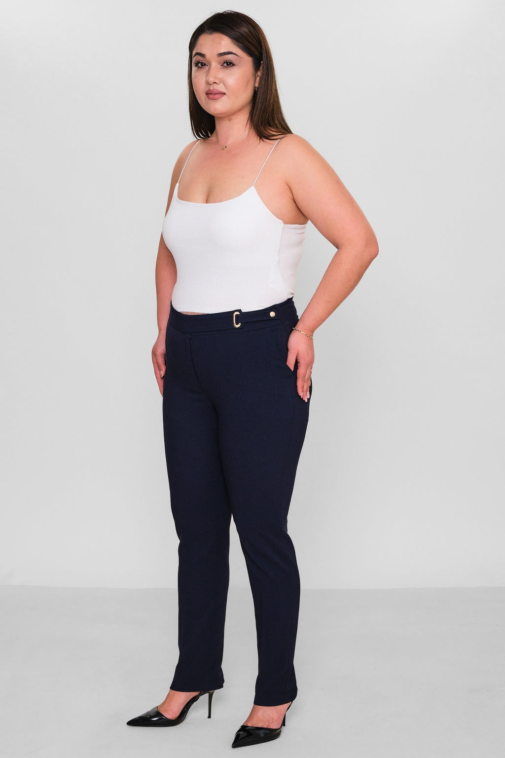 Selen - Plus Size Trousers (SLN26Y21785) - 8690200086144