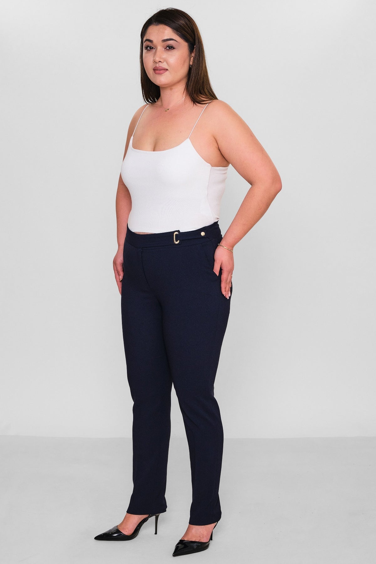 Selen - Plus Size Trousers (SLN26Y21785) - 8690200086144