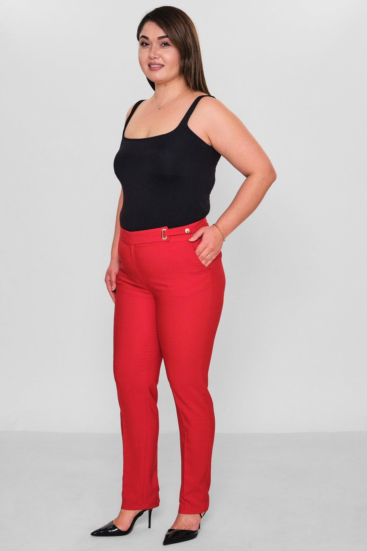 Selen - Plus Size Trousers (SLN26Y21785) - 8690200086151