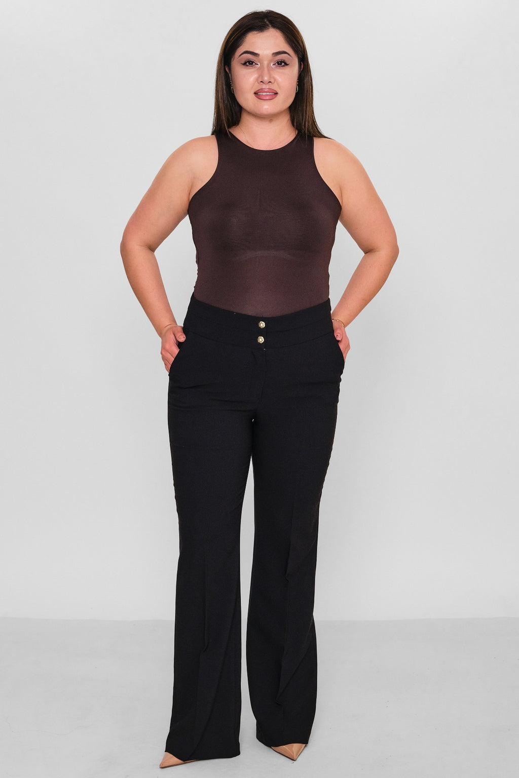 Selen - Plus Size Trousers (SLN26Y21899) - 8690200086182