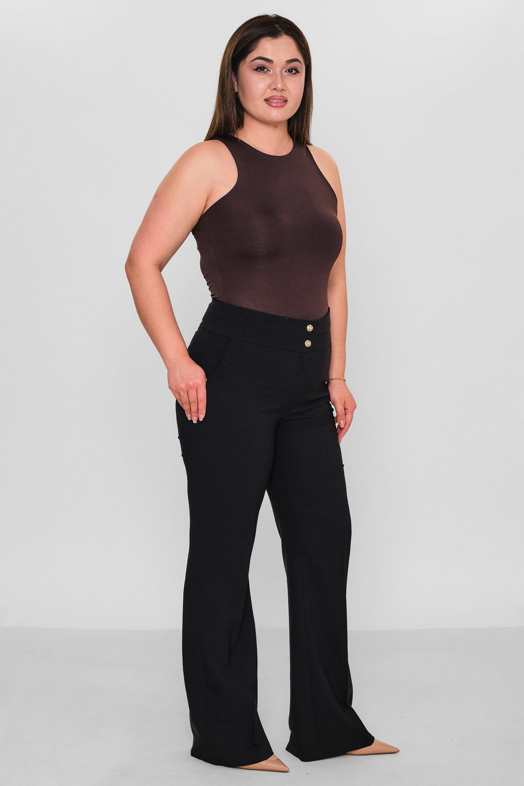 Selen - Plus Size Trousers (SLN26Y21899) - 8690200086182