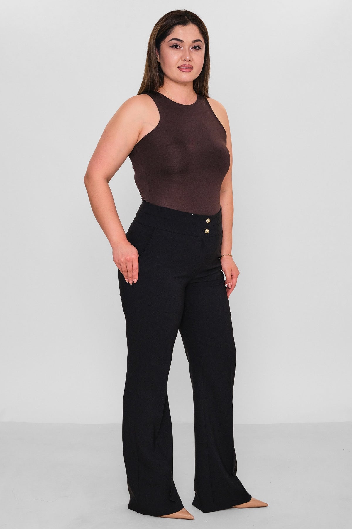 Selen - Plus Size Trousers (SLN26Y21899) - 8690200086182