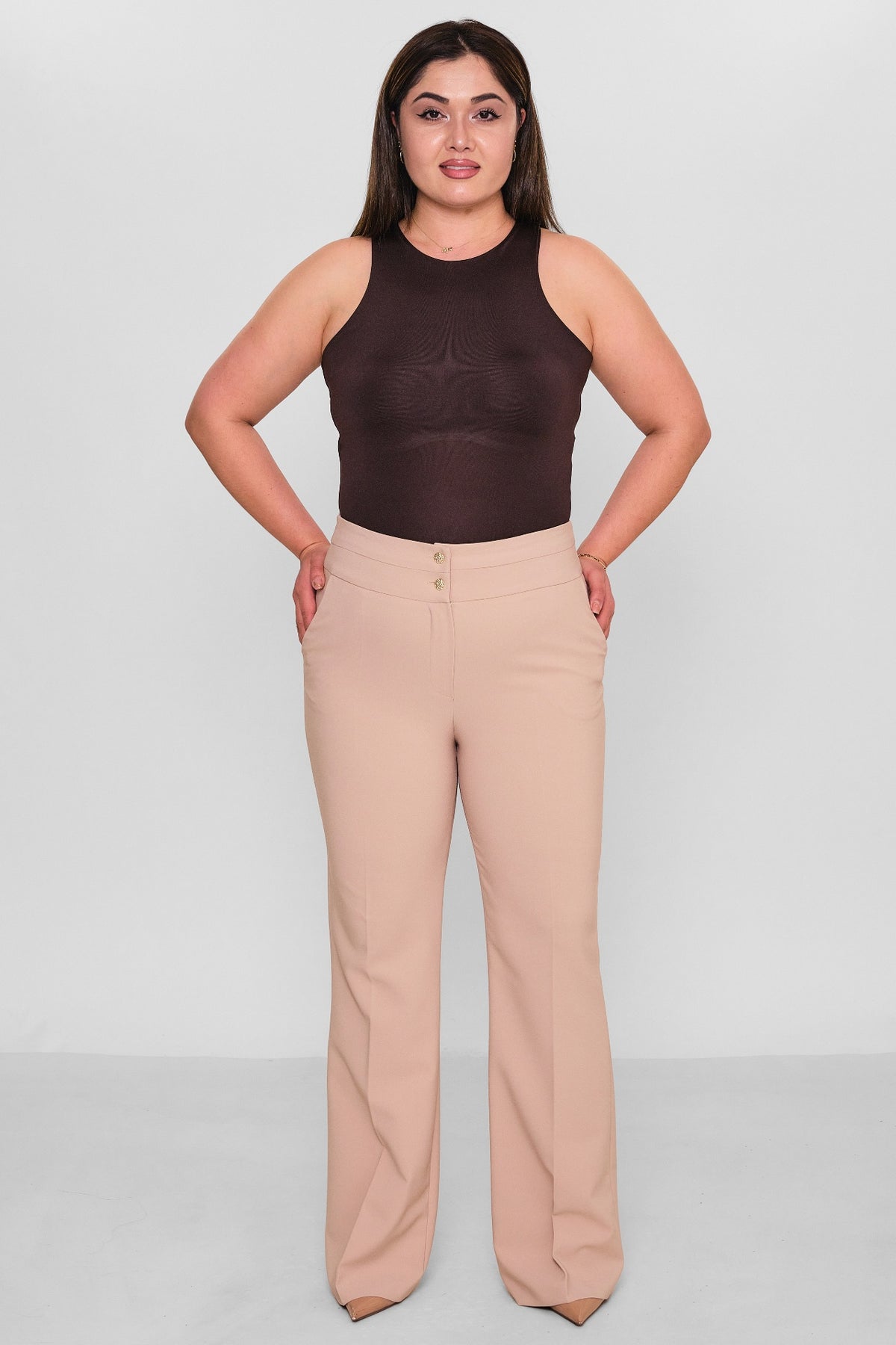 Selen - Plus Size Trousers (SLN26Y21899) - 8690200086199