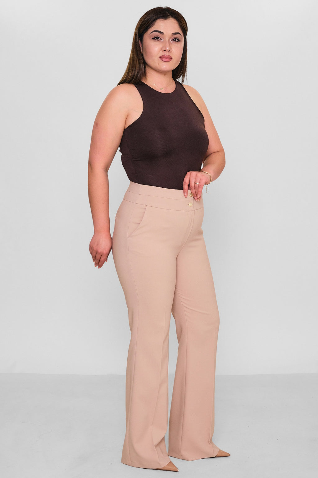 Selen - Plus Size Trousers (SLN26Y21899) - 8690200086199