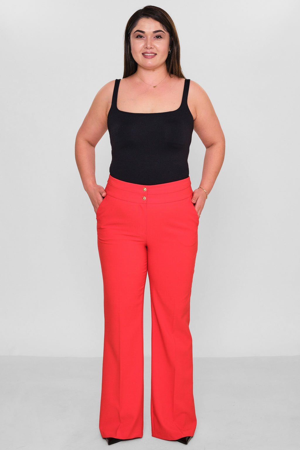 Selen - Plus Size Trousers (SLN26Y21899) - 8690200086212