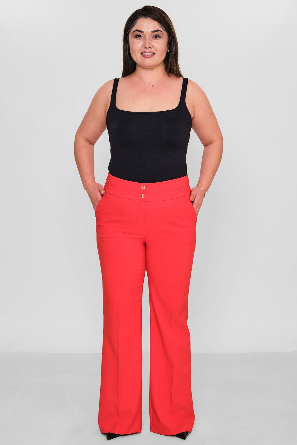 Selen - Plus Size Trousers (SLN26Y21899) - 8690200086212