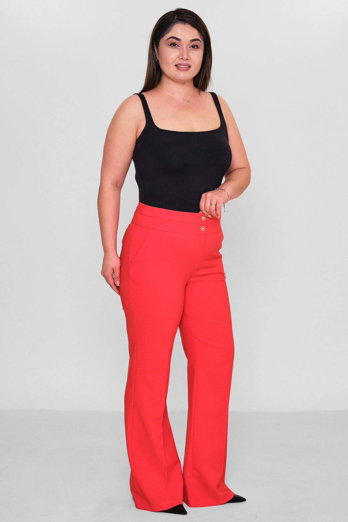 Selen - Plus Size Trousers (SLN26Y21899) - 8690200086212