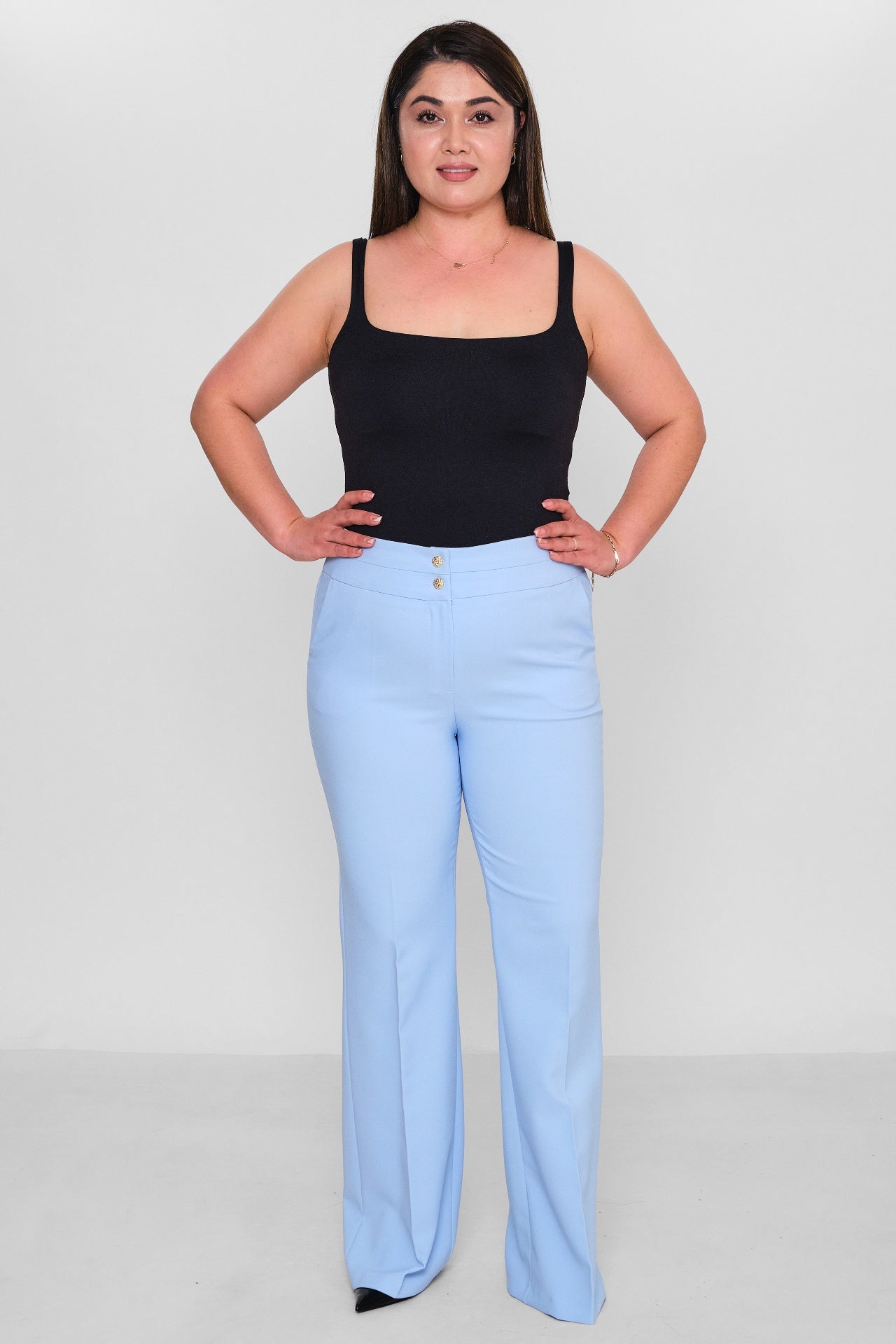 Selen - Plus Size Trousers (SLN26Y21899) - 8690200086229