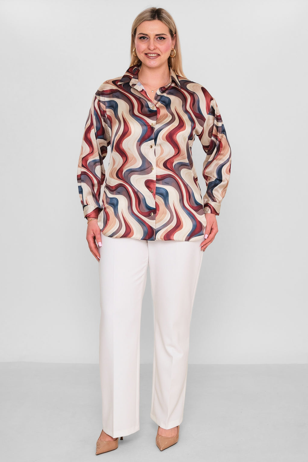 Selen - Plus Size Blouse (SLN26Y260270) - 8690200086328
