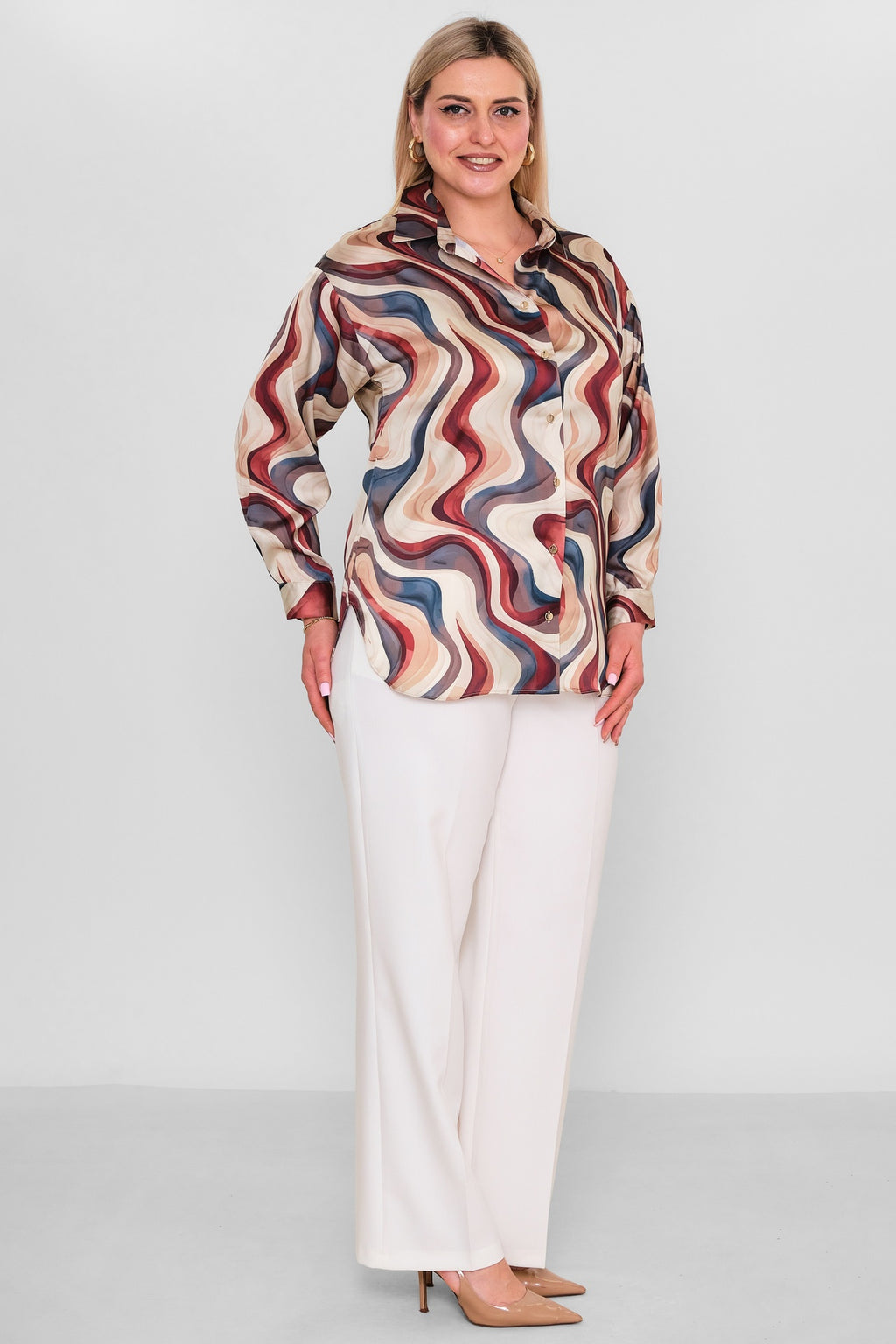 Selen - Plus Size Blouse (SLN26Y260270) - 8690200086328