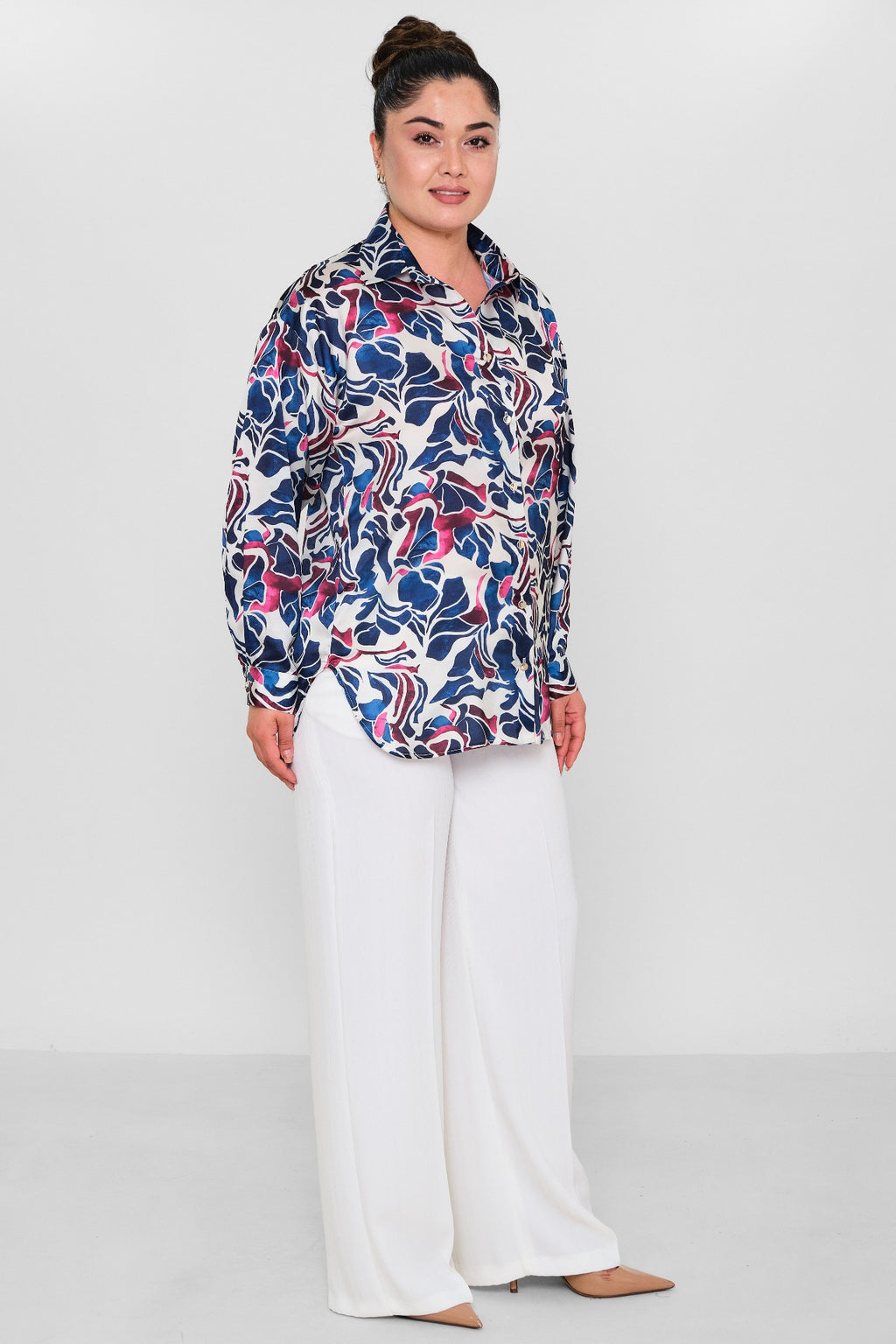 Selen - Plus Size Blouse (SLN26Y260270) - 8690200086342