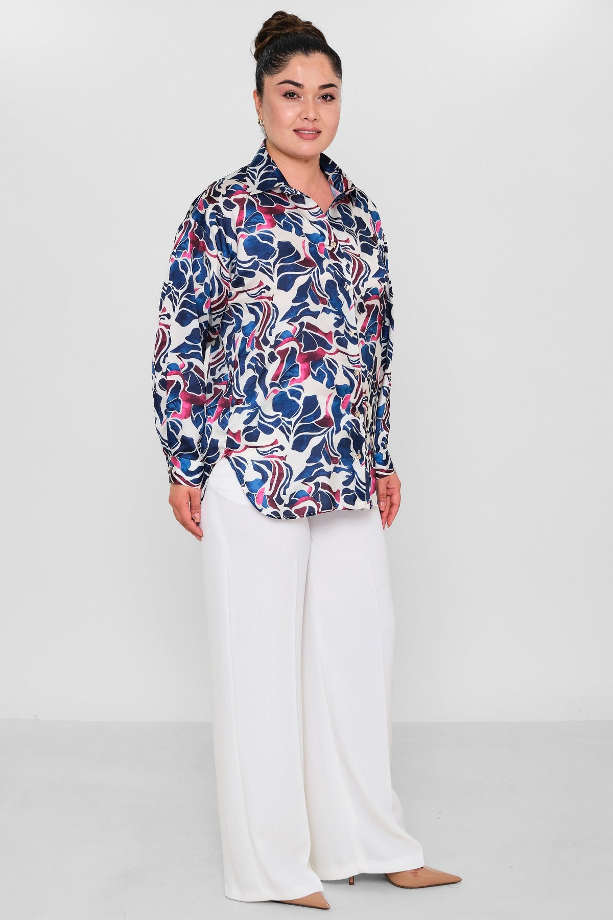 Selen - Plus Size Blouse (SLN26Y260270) - 8690200086342