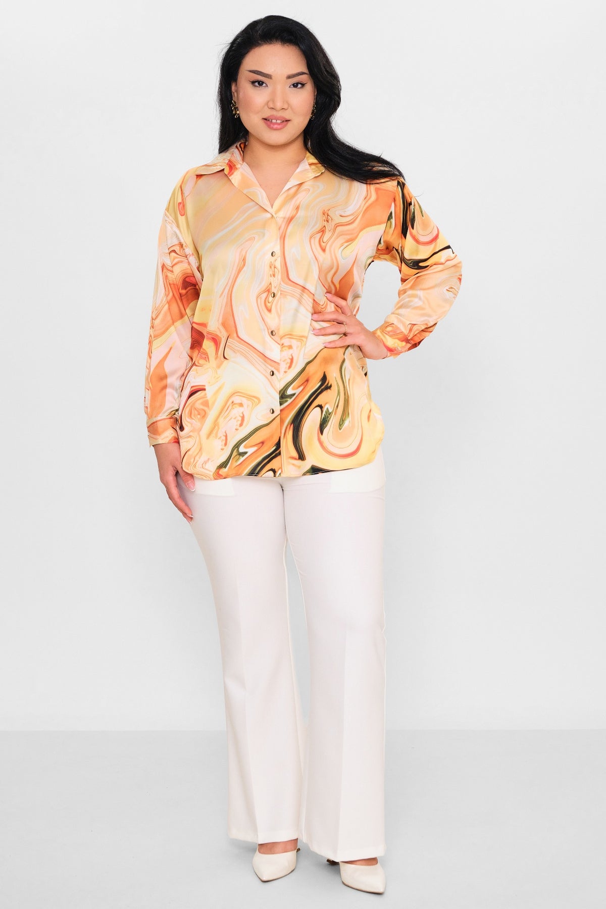 Selen - Plus Size Blouse (SLN26Y260270) - 8690200086397