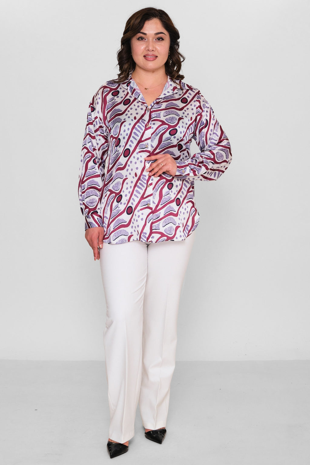 Selen - Plus Size Blouse (SLN26Y260270) - 8690200086403