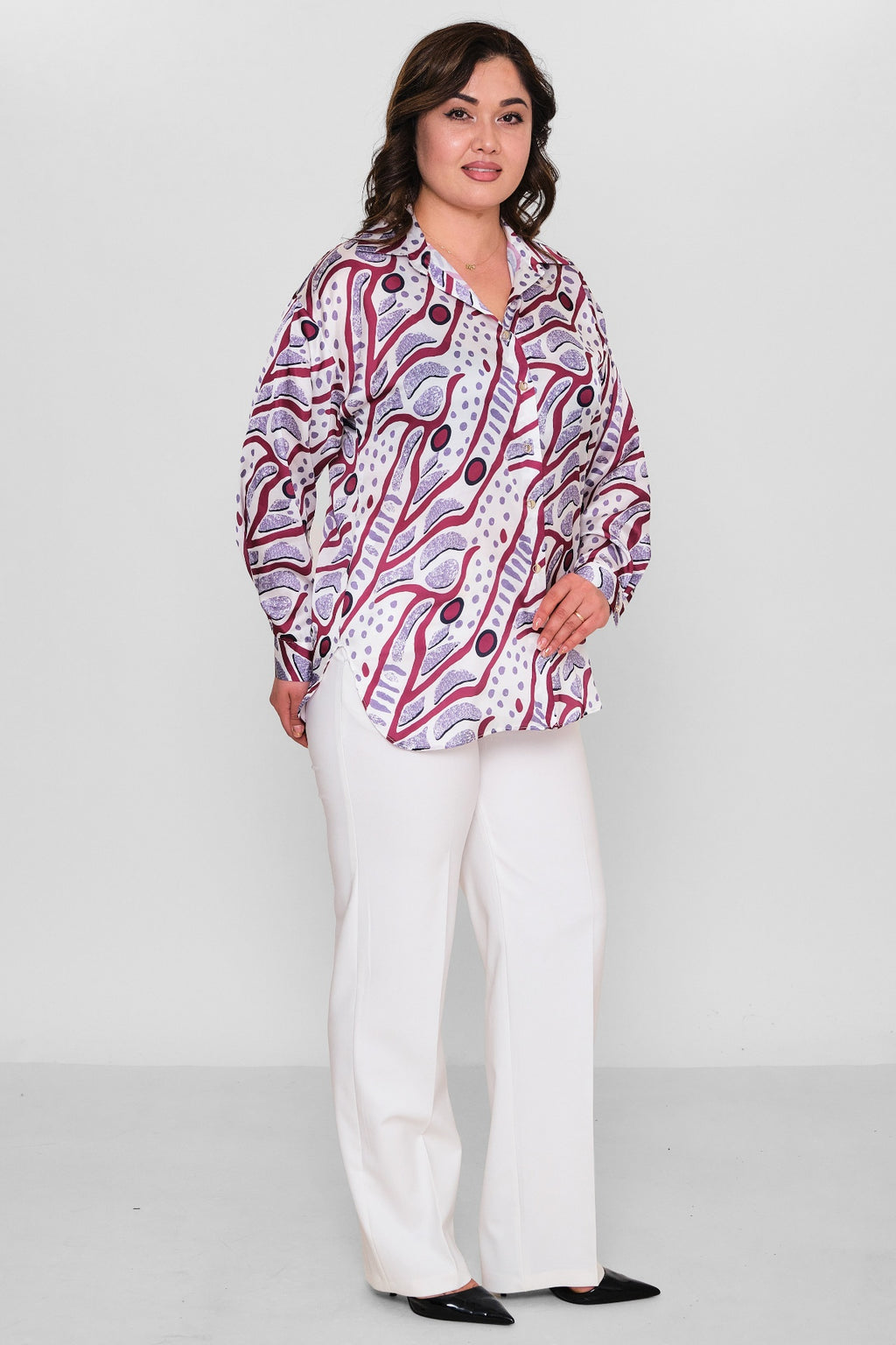 Selen - Plus Size Blouse (SLN26Y260270) - 8690200086403
