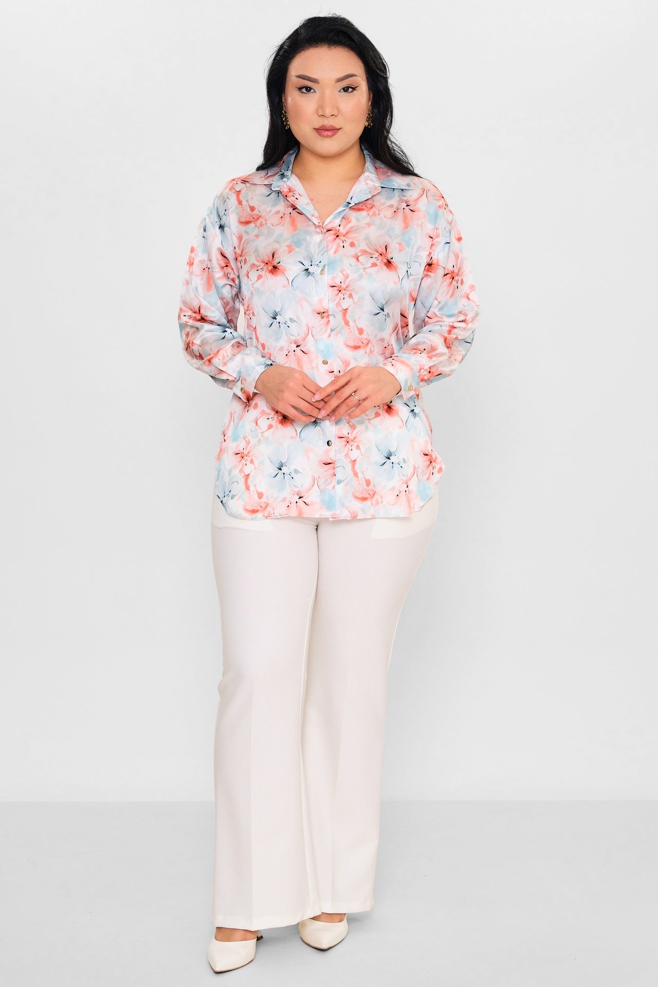 Selen - Plus Size Blouse (SLN26Y260270) - 8690200086427